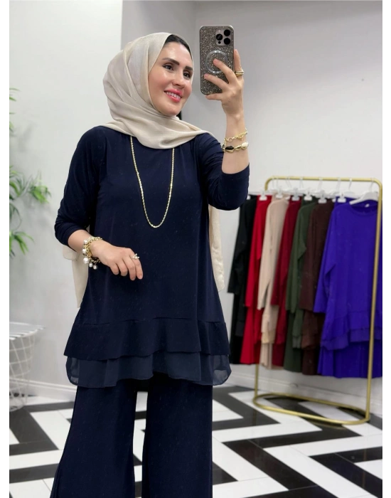 Rahat Kalıp Candy Kumaş Takım Lacivert