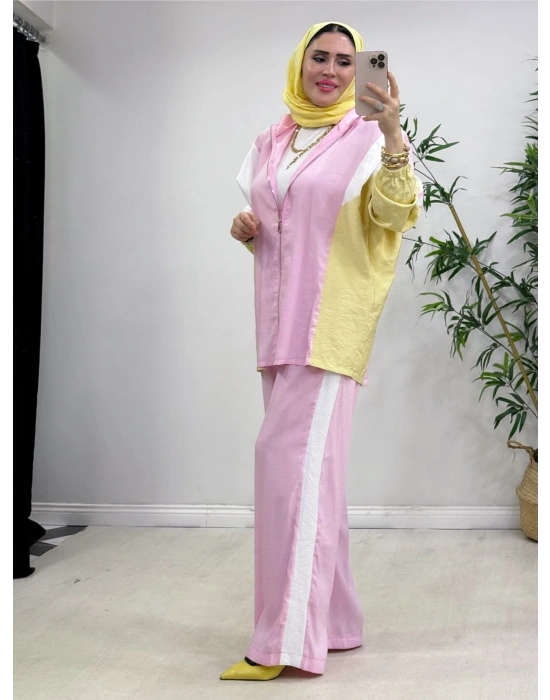 Renk Geçişli Takım Pembe