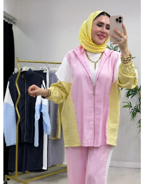 Renk Geçişli Takım Pembe