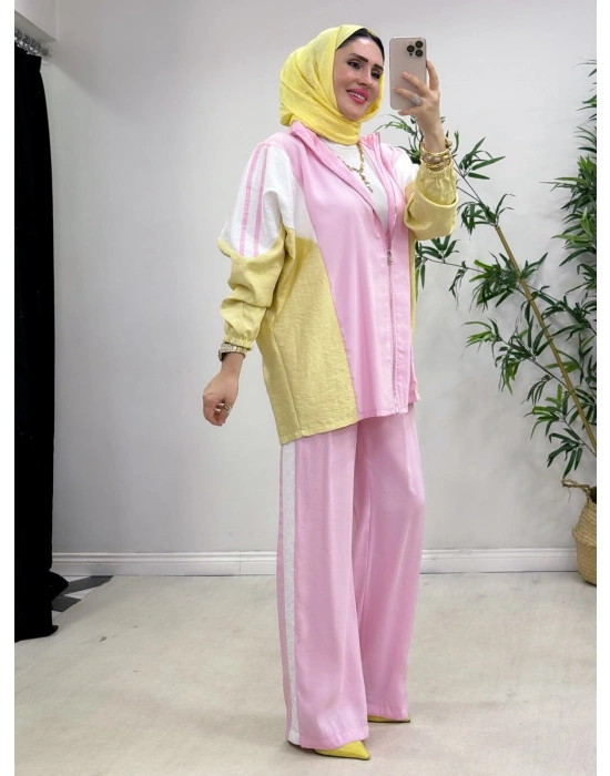Renk Geçişli Takım Pembe