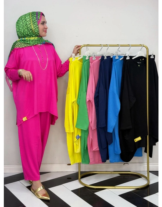 Retro Takım – Standart Beden Fuşya