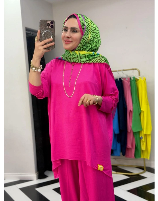 Retro Takım – Standart Beden Fuşya