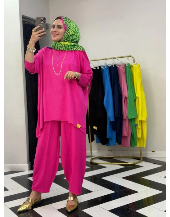 Retro Takım – Standart Beden Fuşya