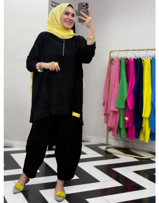 Retro Takım – Standart Beden Siyah