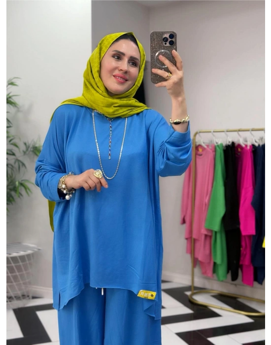 Retro Takım – Standart Beden Mavi