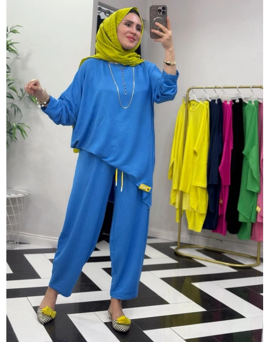 Retro Takım – Standart Beden Mavi