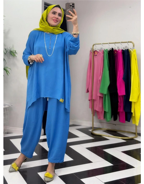 Retro Takım – Standart Beden Mavi