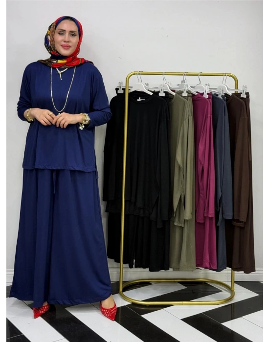 Salaş İkili Takım – Viskon Kumaş, Rahat Kalıp Lacivert