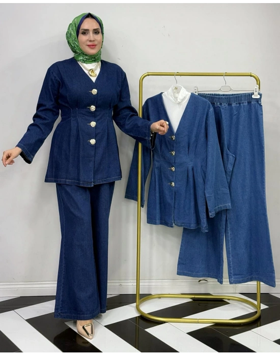 Tasarım Kot Takım – Koyu Renk