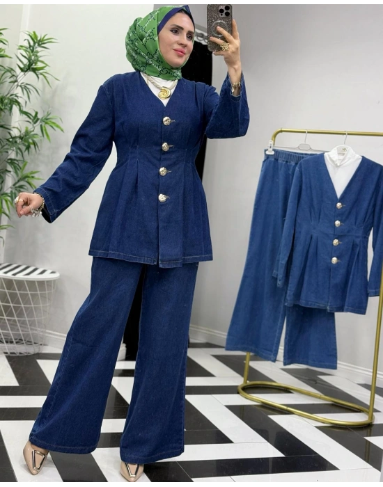 Tasarım Kot Takım – Koyu Renk