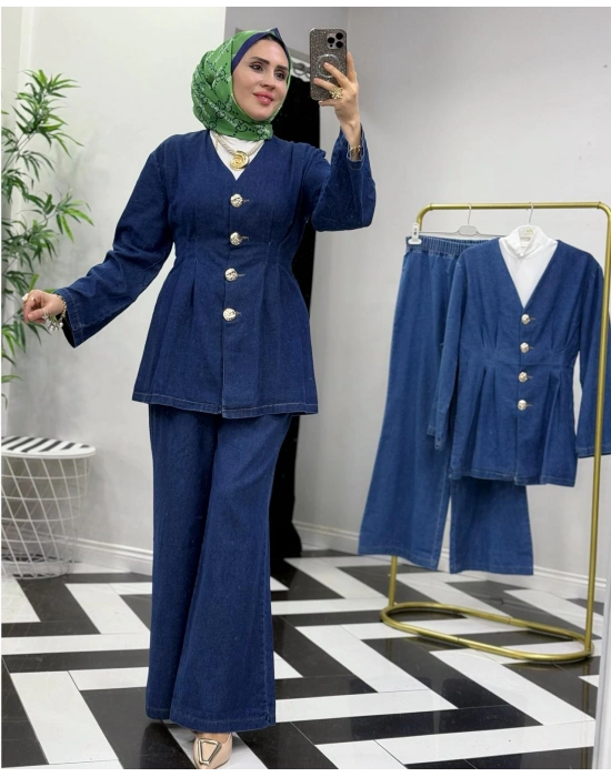 Tasarım Kot Takım – Koyu Renk