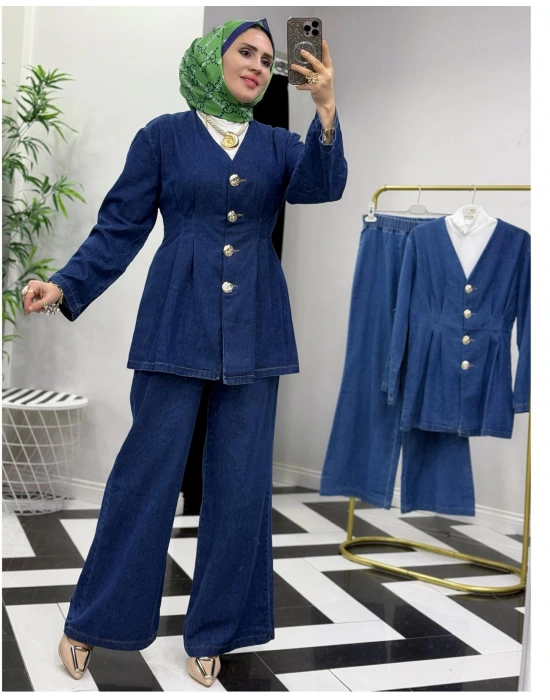 Tasarım Kot Takım – Koyu Renk