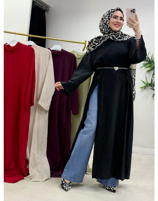 Tasarım Tam Boy Tunik Siyah
