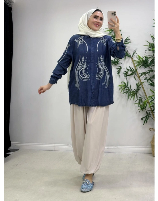 Tencel Kot Gömlek Kot Rengi