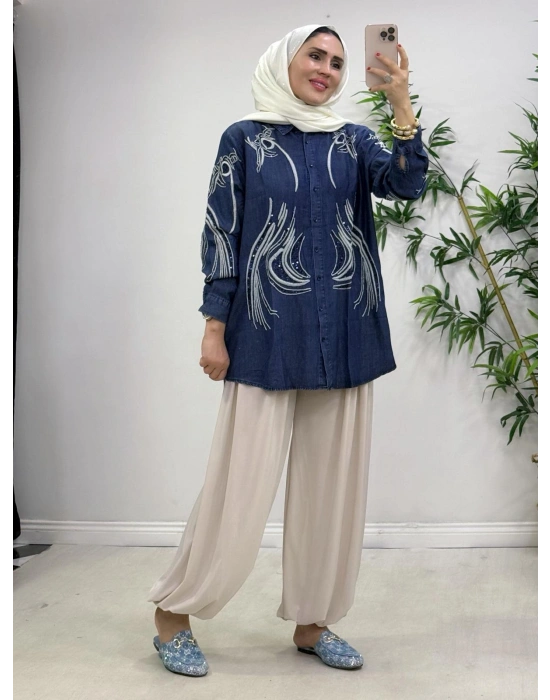 Tencel Kot Gömlek Kot Rengi