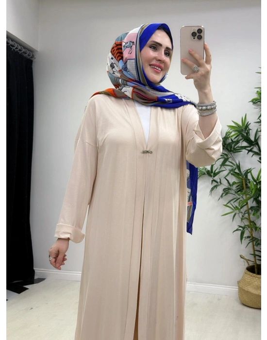 Yeni Sezon Abaya Takım Krem
