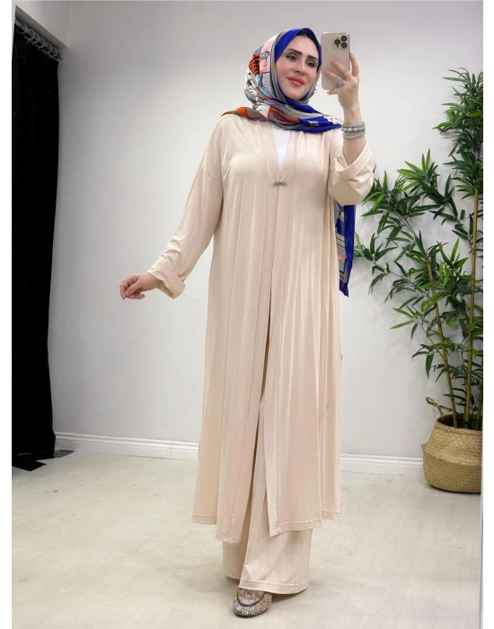Yeni Sezon Abaya Takım Krem