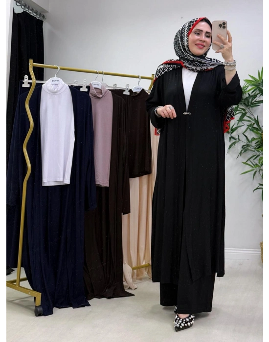 Yeni Sezon Abaya Takım Siyah
