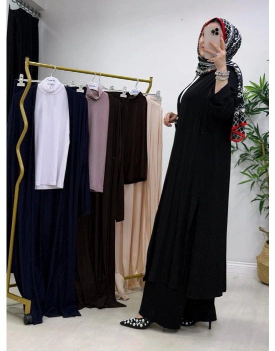 Yeni Sezon Abaya Takım Siyah