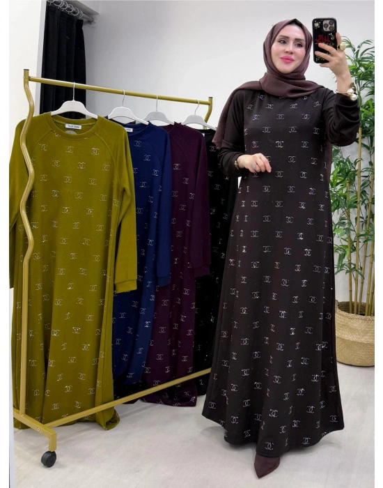 Yeni Sezon Chanel Elbise Kahverengi