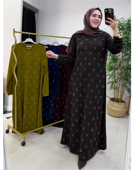 Yeni Sezon Chanel Elbise Kahverengi