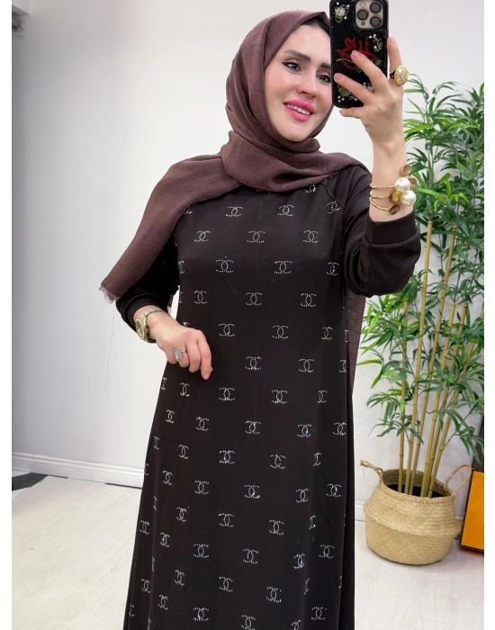 Yeni Sezon Chanel Elbise Kahverengi