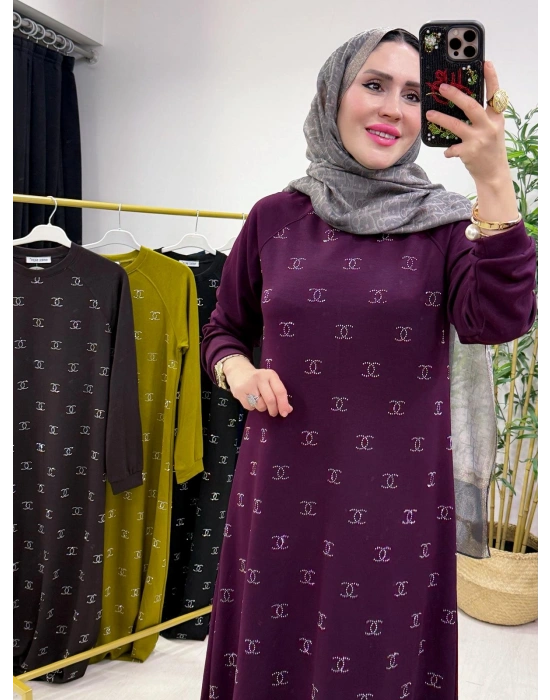 Yeni Sezon Chanel Elbise Mürdüm