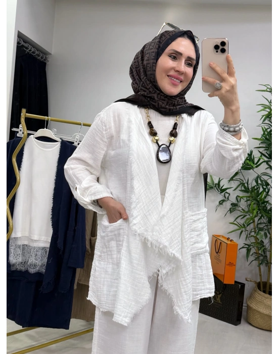 Yeni Sezon Hatice Biçer Tasarım Takım Beyaz