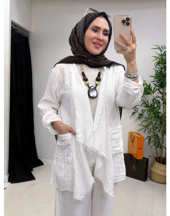 Yeni Sezon Hatice Biçer Tasarım Takım Beyaz