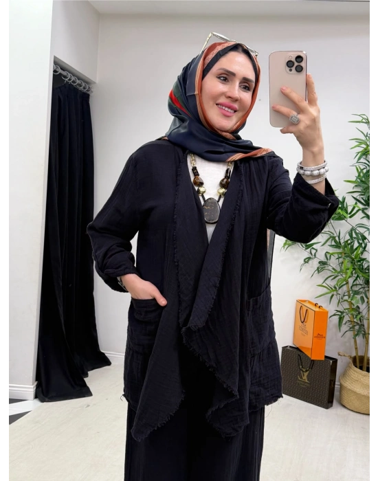 Yeni Sezon Hatice Biçer Tasarım Takım Siyah