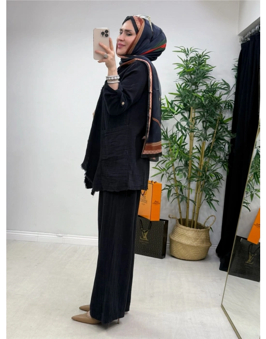 Yeni Sezon Hatice Biçer Tasarım Takım Siyah
