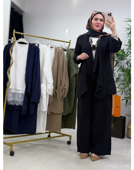 Yeni Sezon Hatice Biçer Tasarım Takım Siyah