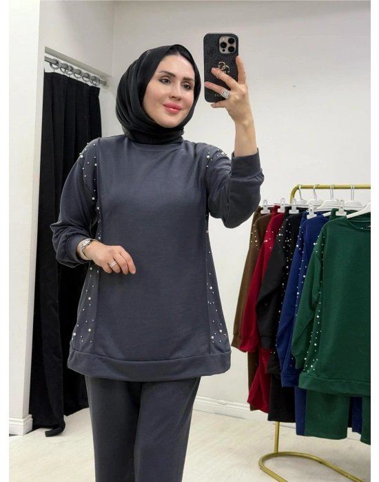 Yeni Sezon İncili Penye Takım Gri