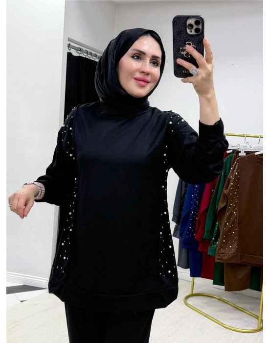 Yeni Sezon İncili Penye Takım Siyah