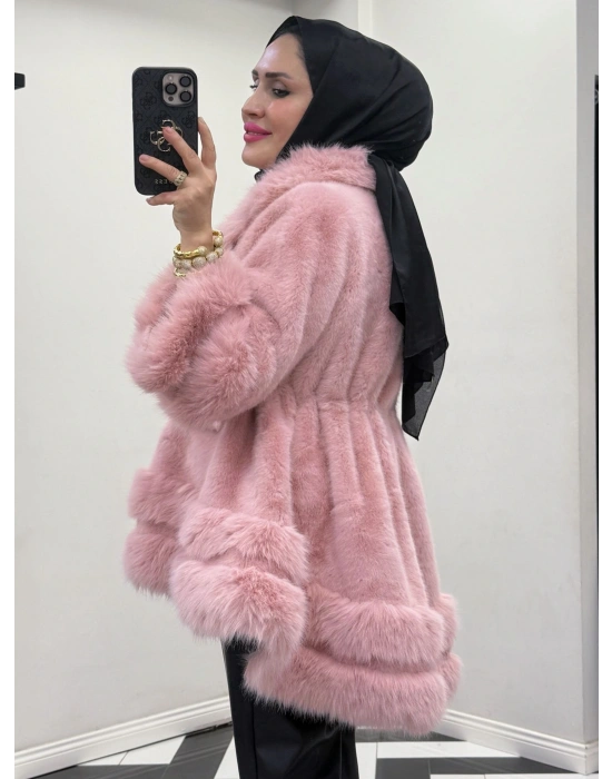 Yeni Sezon İthal Kürk Pembe