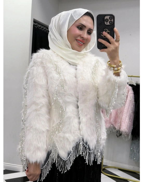 Yeni Sezon İthal Kürk Krem