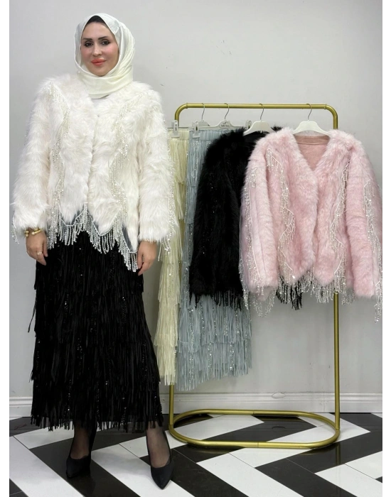 Yeni Sezon İthal Kürk Krem