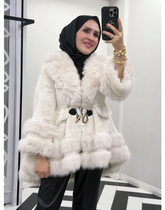 Yeni Sezon İthal Kürk Krem