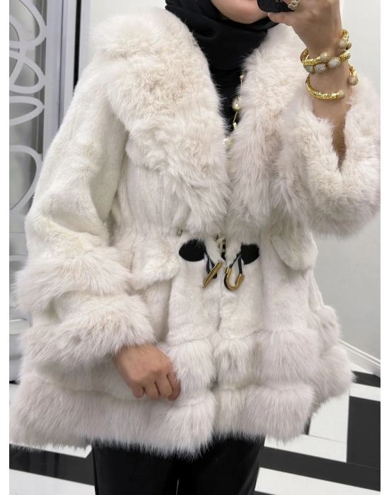 Yeni Sezon İthal Kürk Krem