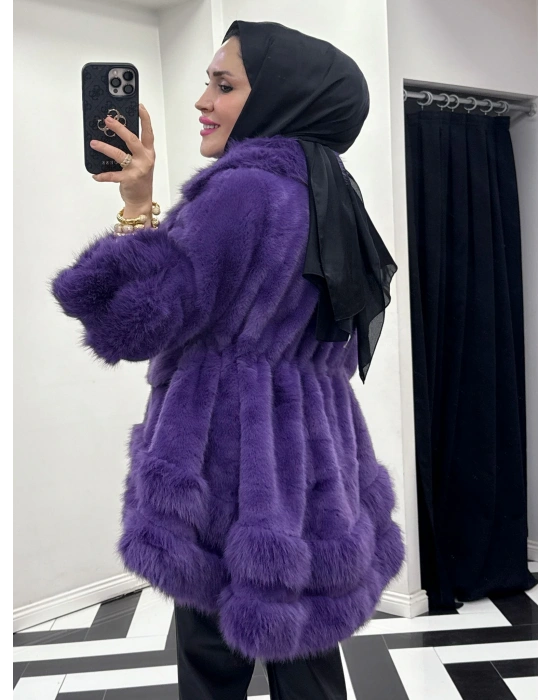 Yeni Sezon İthal Kürk Mor