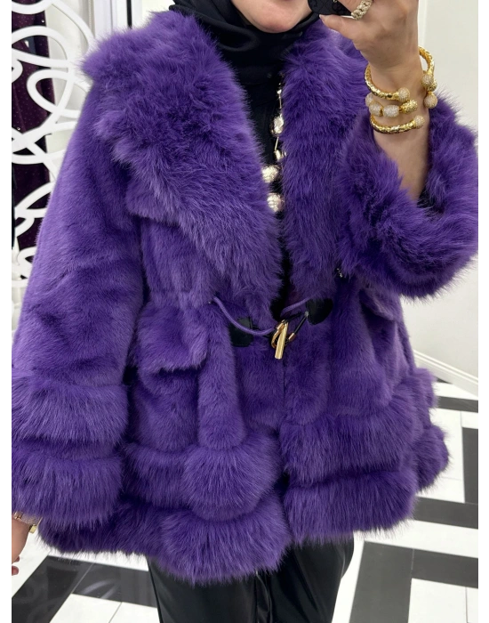 Yeni Sezon İthal Kürk Mor