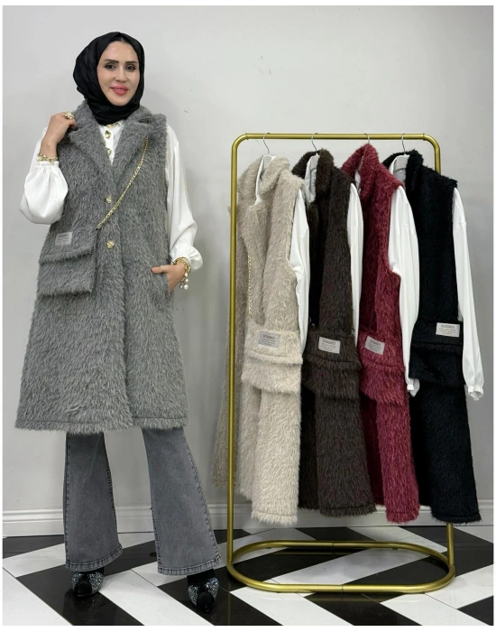 Yeni Sezon Kürk Gri