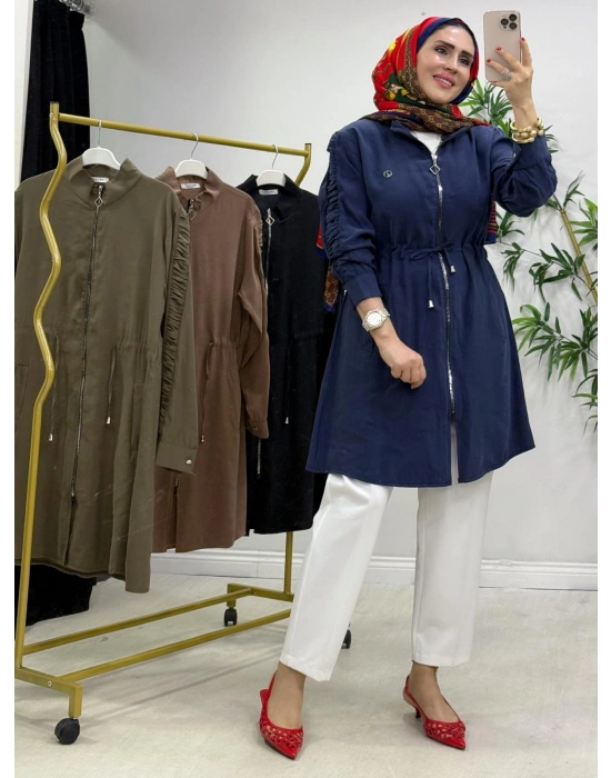 Yeni Sezon Modal Kumaş Kap Modeli Lacivert