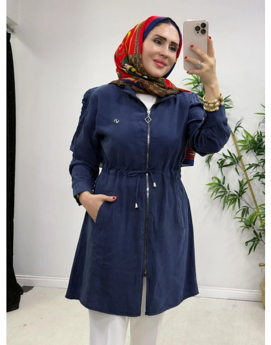 Yeni Sezon Modal Kumaş Kap Modeli Lacivert