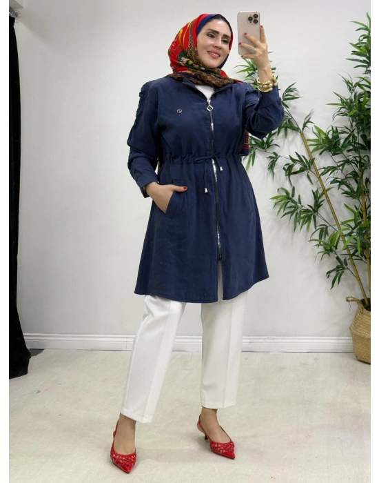 Yeni Sezon Modal Kumaş Kap Modeli Lacivert