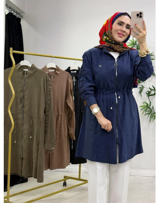 Yeni Sezon Modal Kumaş Kap Modeli Lacivert