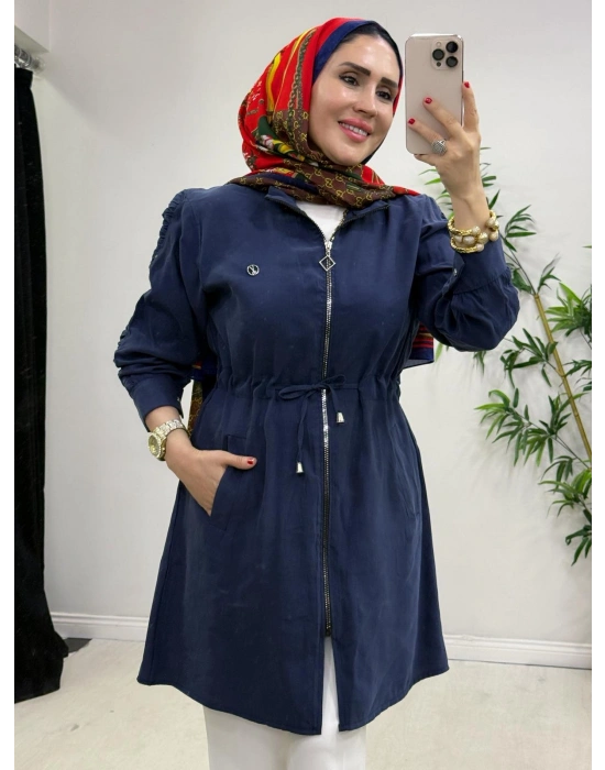 Yeni Sezon Modal Kumaş Kap Modeli Lacivert