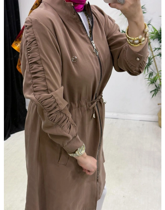Yeni Sezon Modal Kumaş Kap Modeli Taba