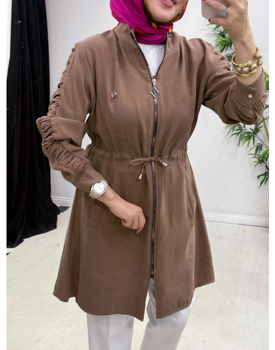 Yeni Sezon Modal Kumaş Kap Modeli Taba