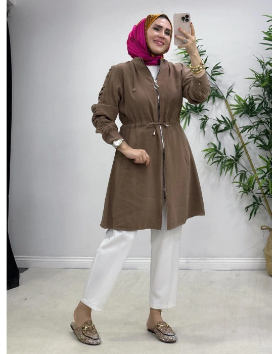 Yeni Sezon Modal Kumaş Kap Modeli Taba